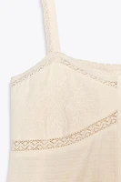 TOP DENTELLE BRODÉ