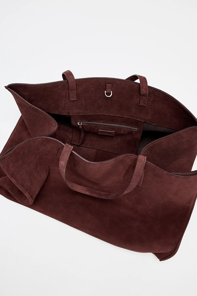 LEATHER MAXI SHOPPER