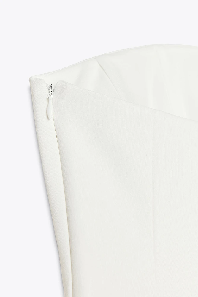 TOP BUSTIER PÉPLUM