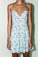 FLORAL POPLIN DRESS