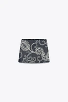 EMBROIDERED SKORT