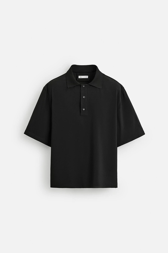 FLOWY POLO SHIRT