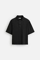 FLOWY POLO SHIRT
