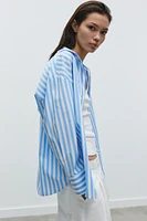 STRIPED POPLIN SHIRT