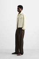 VESTE JACQUARD TEXTURÉE