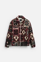 TEXTURED JACQUARD JACKET