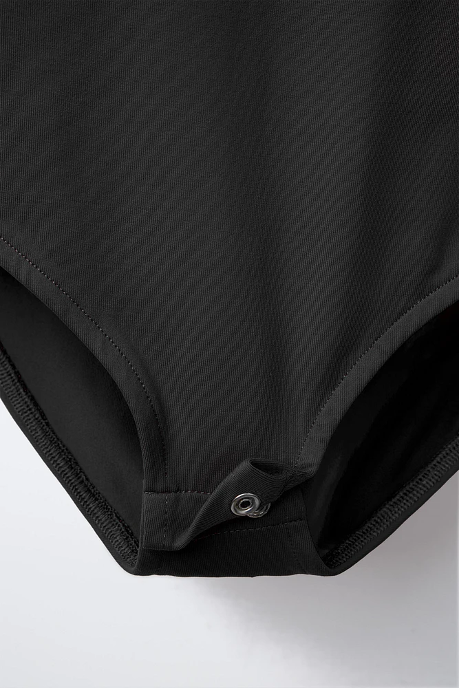 PLAIN SHORT SLEEVE BODYSUIT