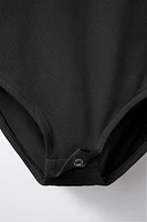 PLAIN SHORT SLEEVE BODYSUIT