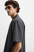 COTTON - LINEN BLEND SHIRT