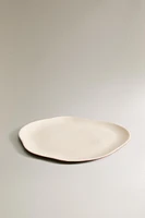 ASSIETTE PLATE GRÈS IRRÉGULIER