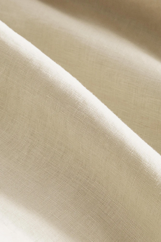 DRAP-HOUSSE LIN LAVÉ | 30 CM DE HAUT (140 GXM²)