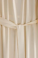 BEIGE SILK ROBE