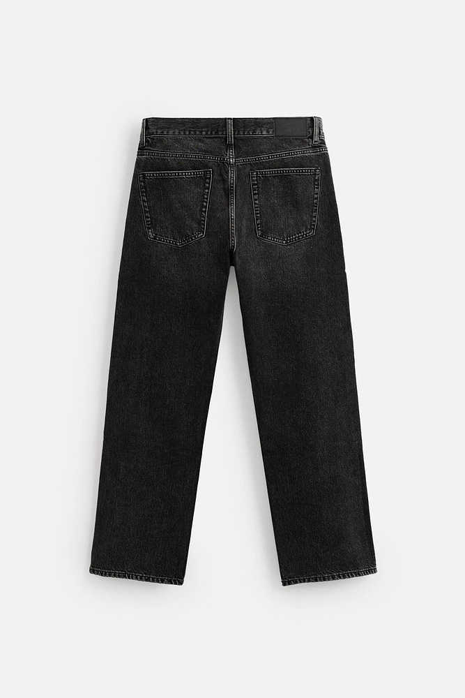 RIPPED REGULAR STRAIGHT FIT JEANS
