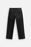 RIPPED REGULAR STRAIGHT FIT JEANS