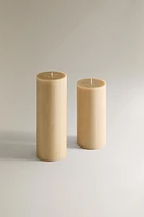 LONG CYLINDRICAL DECORATIVE CANDLE