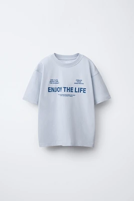 PRINTED SLOGAN T-SHIRT