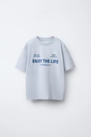 PRINTED SLOGAN T-SHIRT