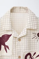 PLAID PATCH SHIRT