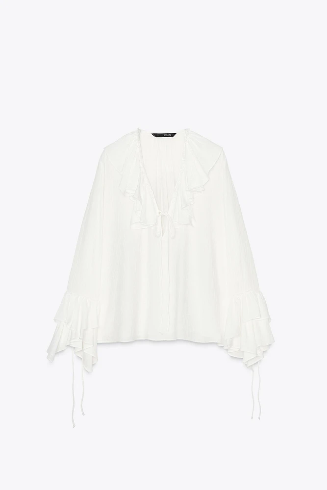 ZW COLLECTION RUFFLED SHIRT