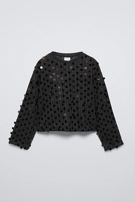 SOFT TOUCH SEQUIN SHIRT