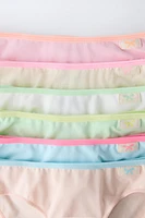 6-14 ANS/ LOT DE SIX CULOTTES DÉTAILS FLUO