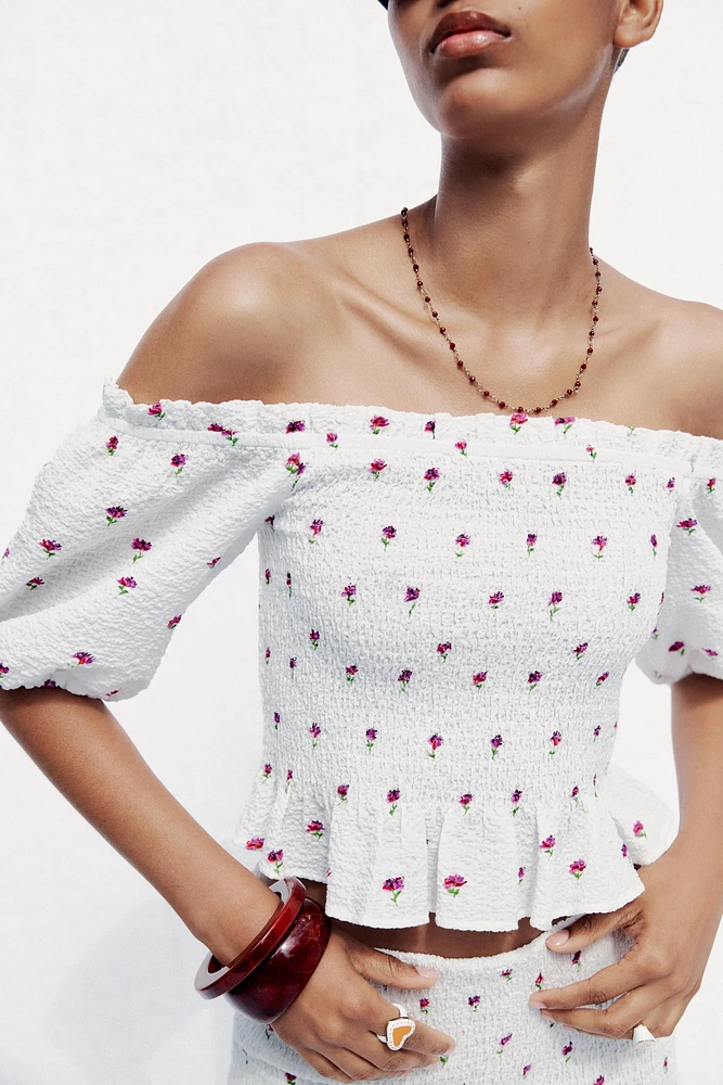TOP À IMPRIMÉ FLORAL
