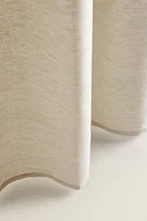 TRANSLUCENT LINEN SHOWER CURTAIN