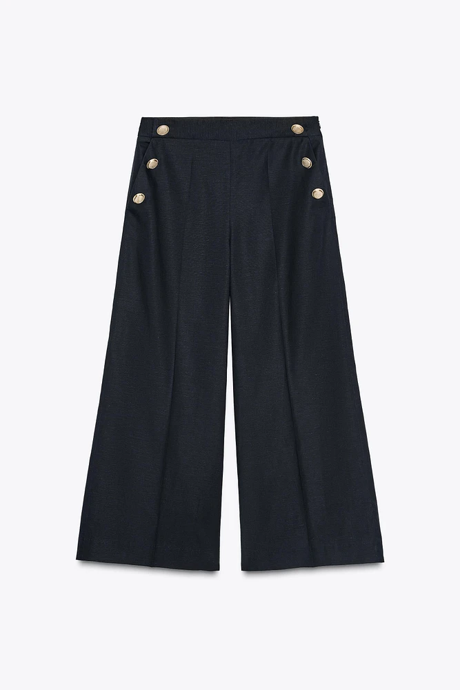 JUPE-CULOTTE BOUTONS