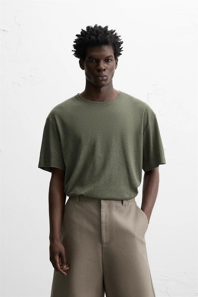 LINEN - COTTON T-SHIRT