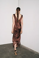 ZW COLLECTION EMBROIDERED FRINGE DRESS