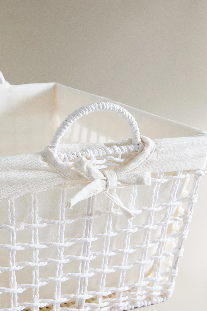 PANIER AVEC TISSU INTÉRIEUR