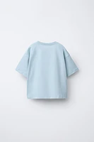 EMBROIDERED TEXT T-SHIRT