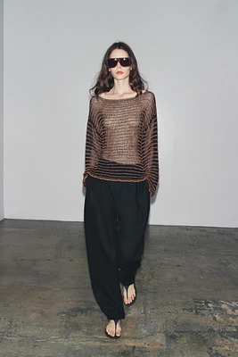 PULL EN MAILLE OUVERTE