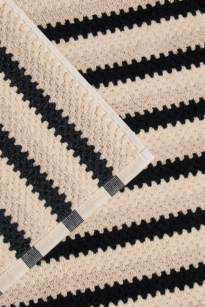 TAPIS DE BAIN JACQUARD GÉOMÉTRIQUE