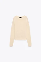 LINEN KNIT RUSTIC SWEATER