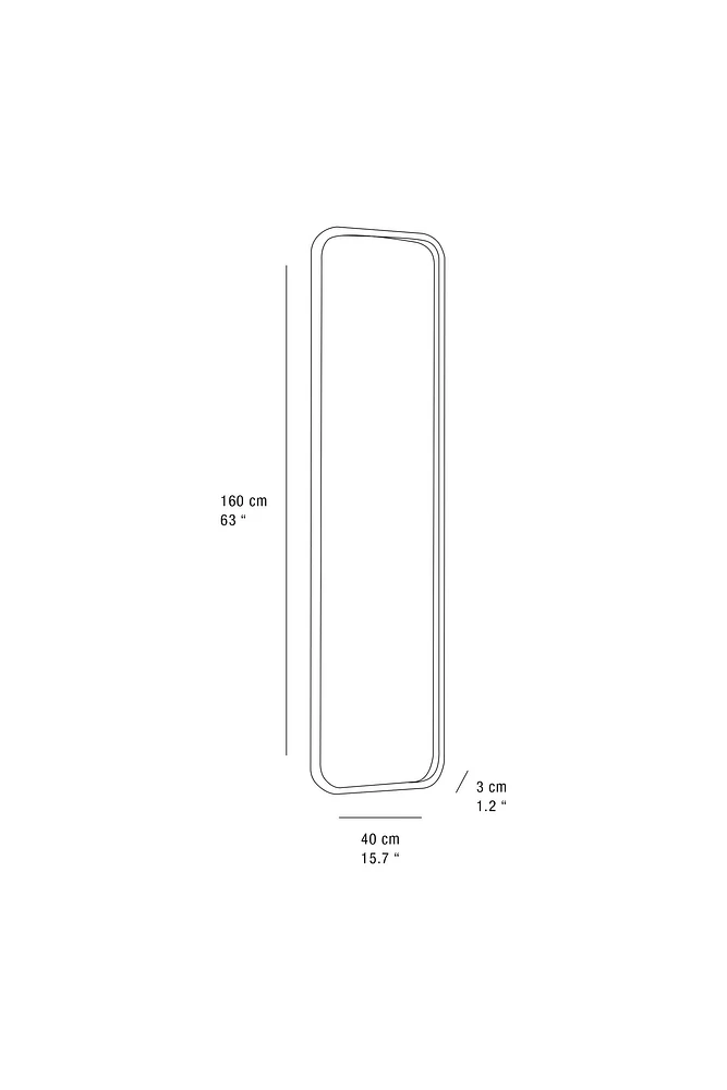 ROUND FULL-LENGTH MIRROR WITH FRAME