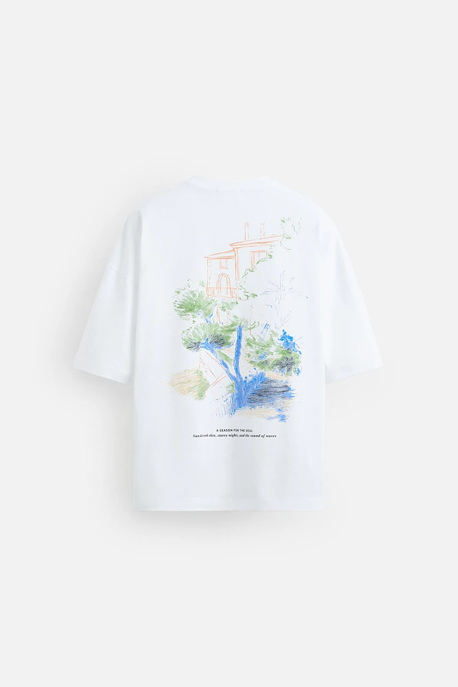 T-SHIRT IMPRIMÉ RELIEF