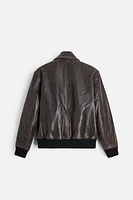 WASHED LEATHER JACKET