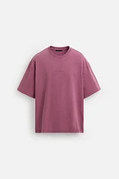 WASHED EMBROIDERED T-SHIRT