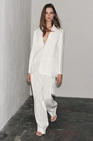 ZW COLLECTION LINEN BLEND PANTS