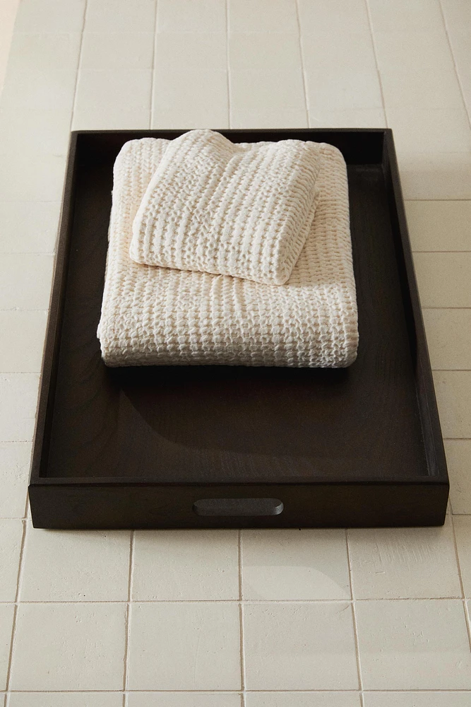WOODEN BATHROOM TRAY