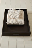 WOODEN BATHROOM TRAY