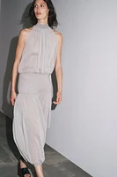 TIED CHIFFON BODYSUIT