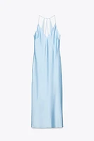 ROBE MIDI SATINÉE STYLE LINGERIE