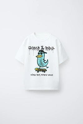T-SHIRT À IMPRIMÉ GRAFFITI