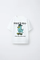 T-SHIRT À IMPRIMÉ GRAFFITI