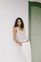 PANTALON REVERS CEINTURE