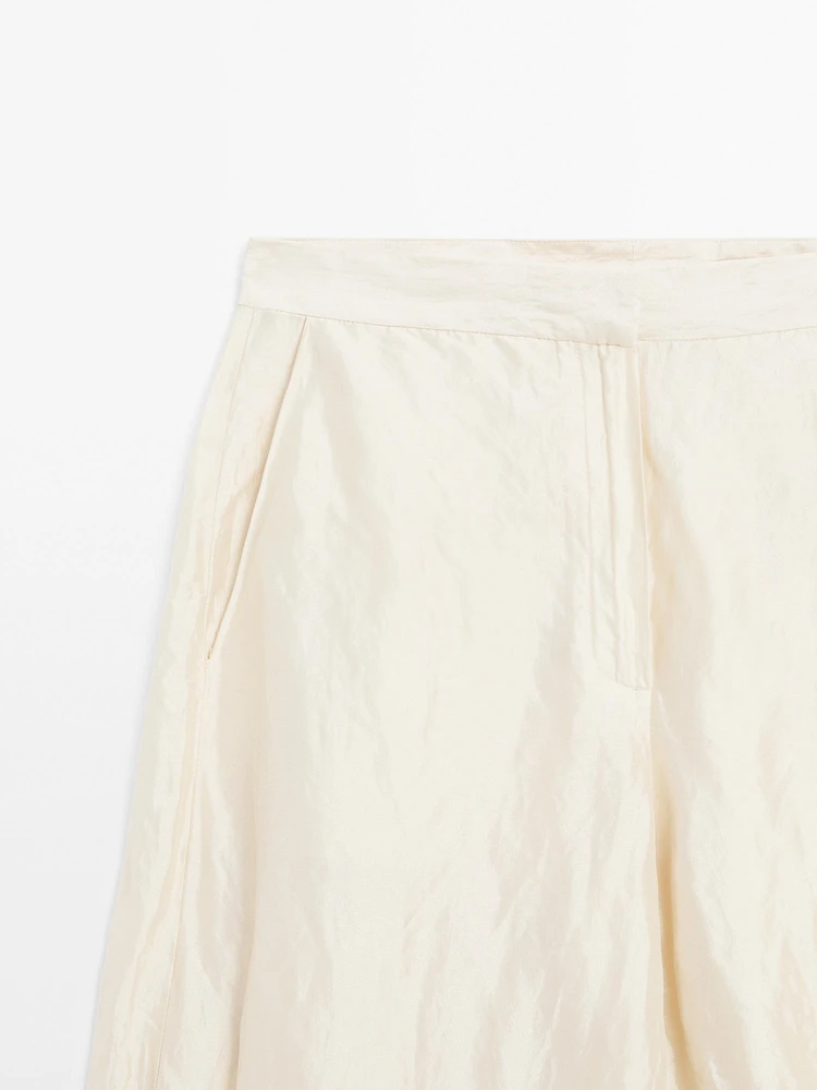 Pantalon satiné texturé - Limited Edition