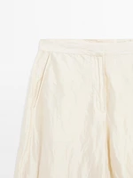 Pantalon satiné texturé - Limited Edition