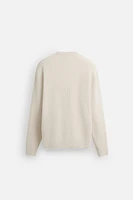 BASIC TEXTURED KNIT SWEATER
